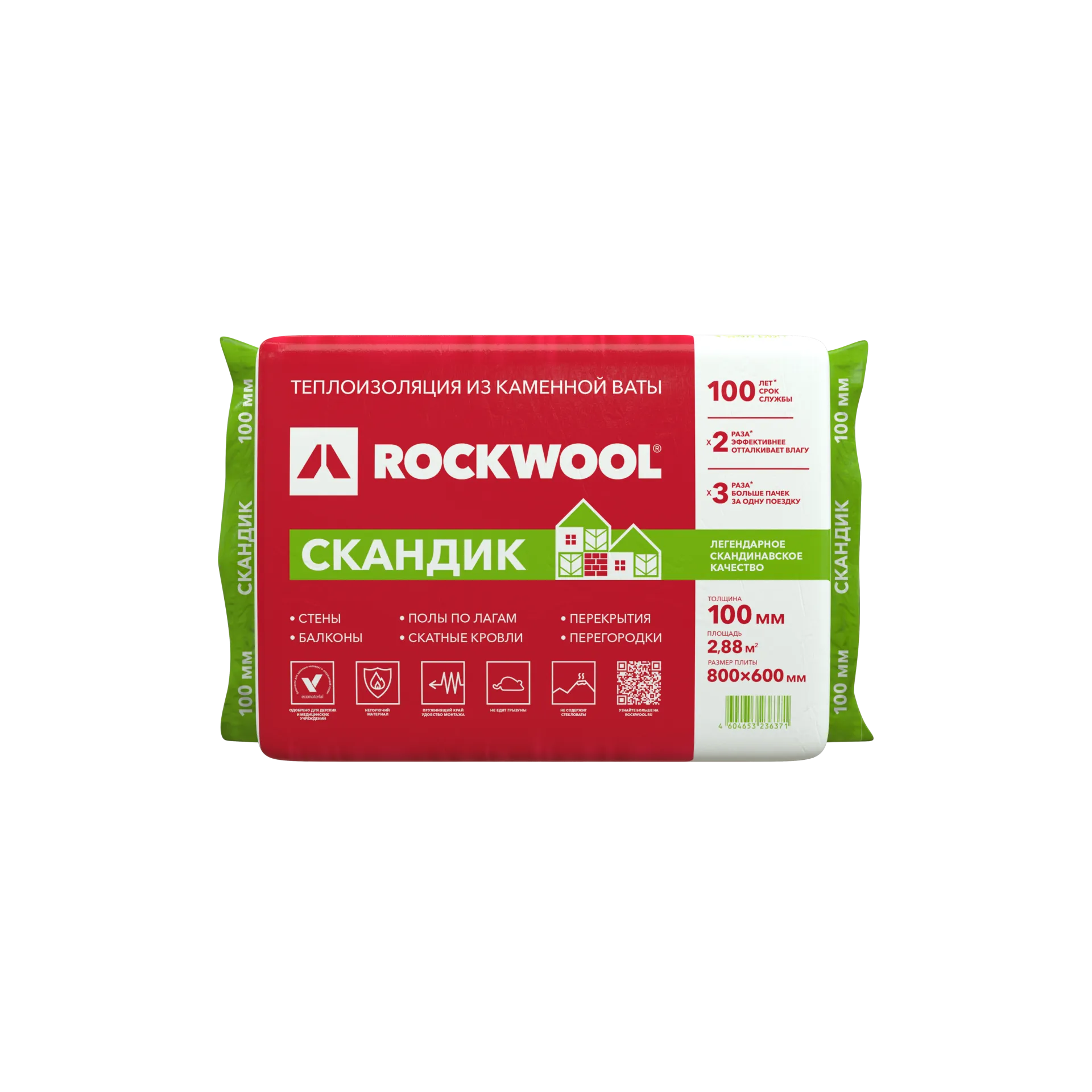 Бестселлер в ассортименте ROCKWOOL - утеплитель СКАНДИК - меняет упаковку
