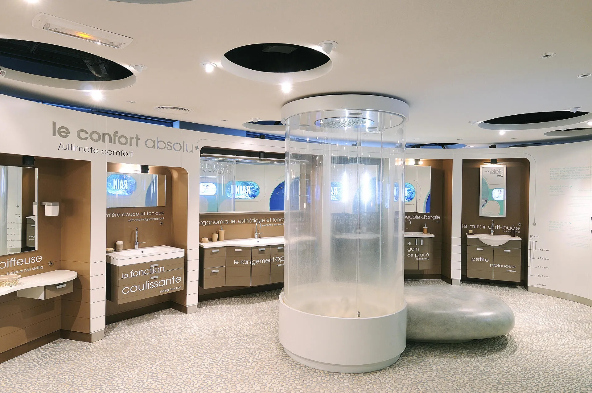 Обновленная ванная комната: камень снаружи и внутри