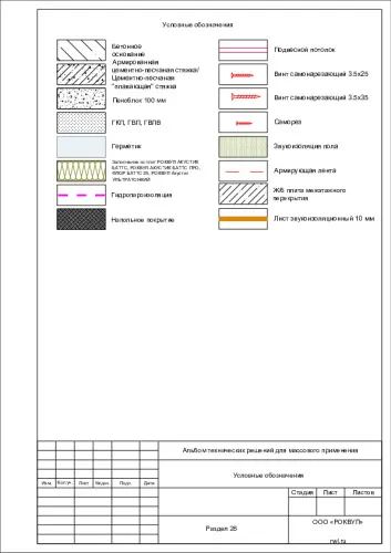 Бескаркасная система облицовки стен с Листом звукоизоляционным РОКВУЛ и двумя слоями гипсовых плит_5