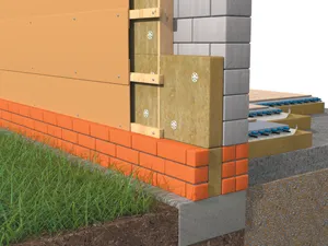 Схема утепления фасада и пола