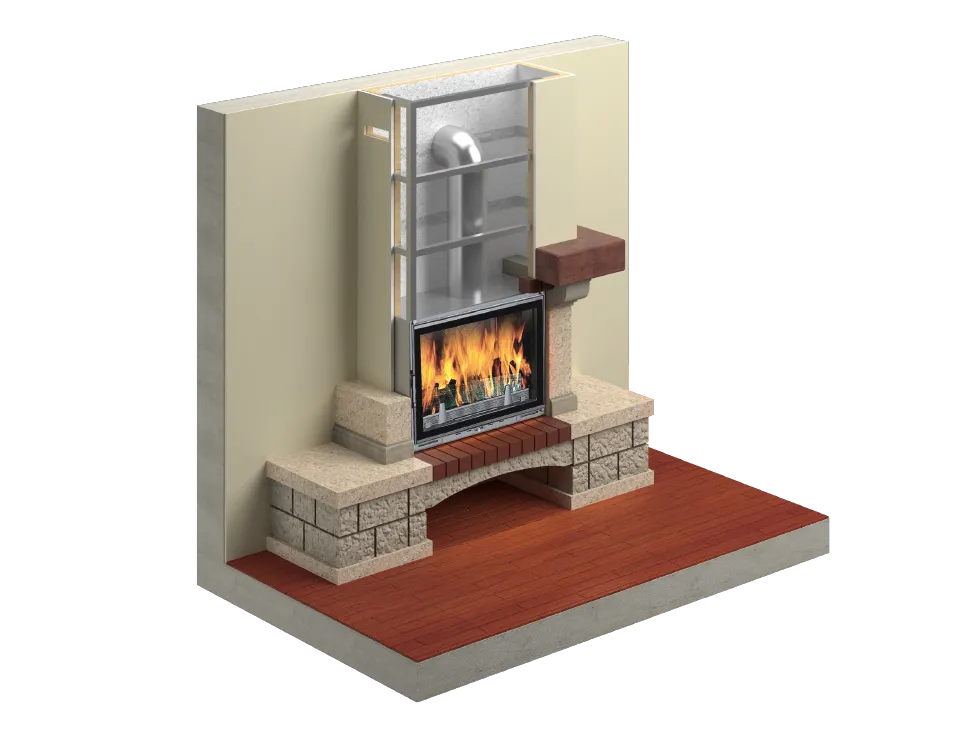 Изоляция камина