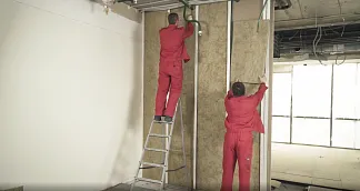 Монтаж звукоизоляционных решений РОКВУЛ