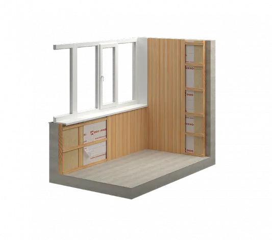 Утепление балкона