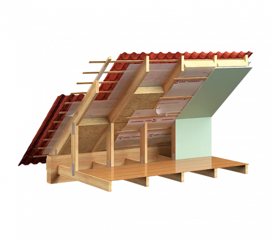 Утепление скатной кровли