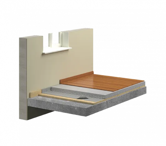 Тепло-звукоизоляция пола под стяжку