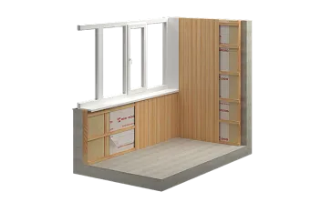 Утепление балкона