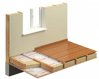 Теплозвукоизоляция пола по лагам