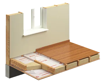 Теплозвукоизоляция пола по лагам