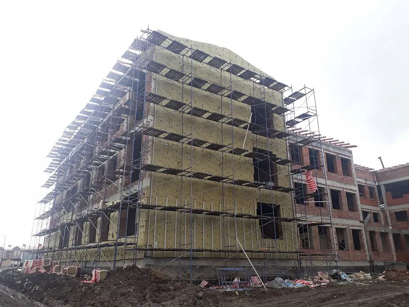 Теплоизоляция фасада школы №20, г. Михайловске_3