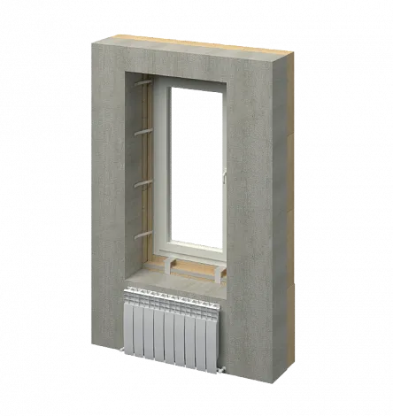 Утепление оконных откосов