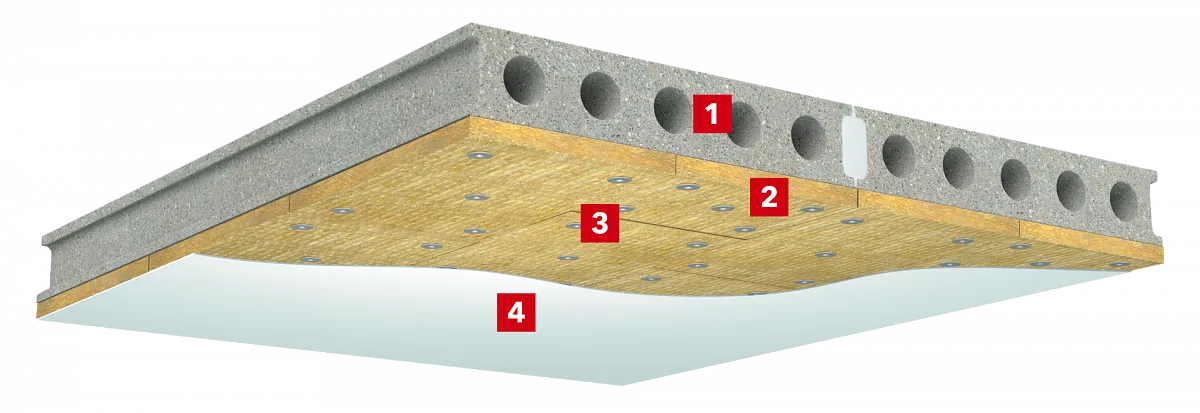 Огнезащита железобетонной плиты перекрытия _2