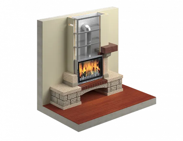 Изоляция камина