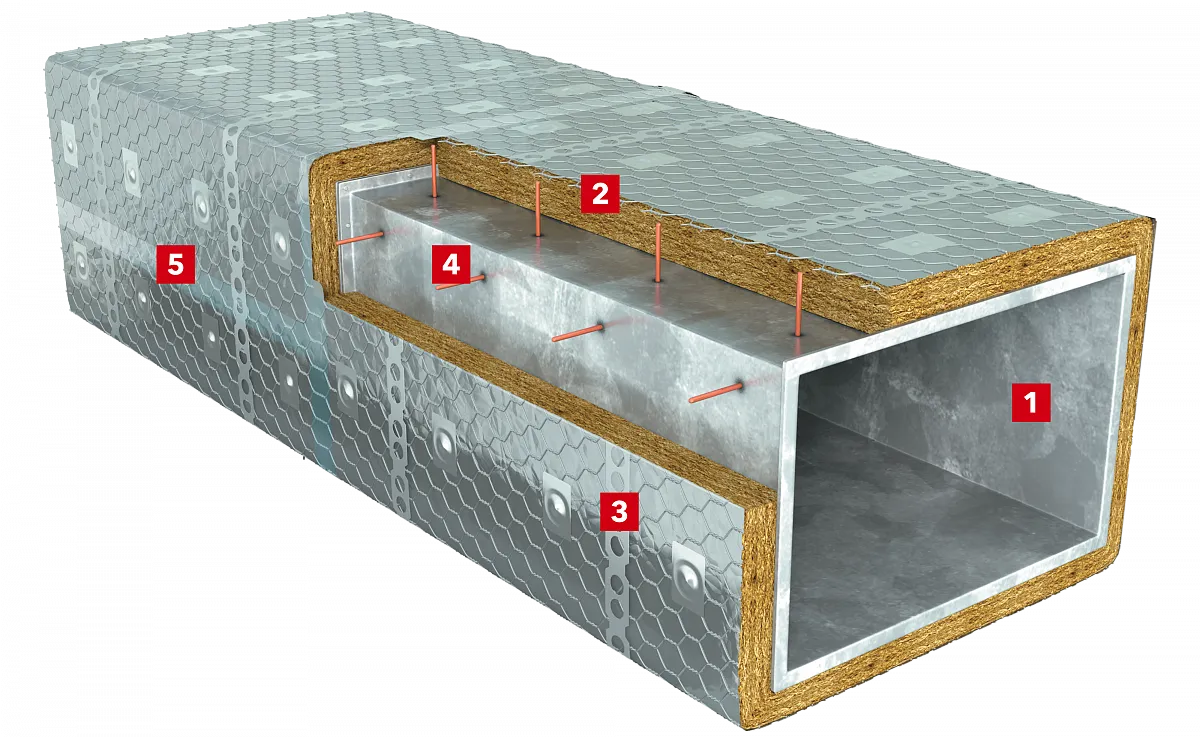 Огнезащита воздуховода с пределом огнестойкости 60-240 минут_5