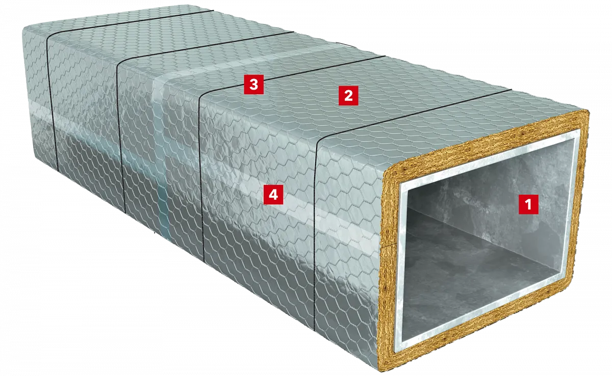 Огнезащита воздуховода с пределом огнестойкости 60-240 минут_3