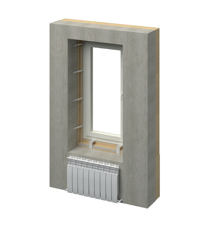 Утепление оконных откосов