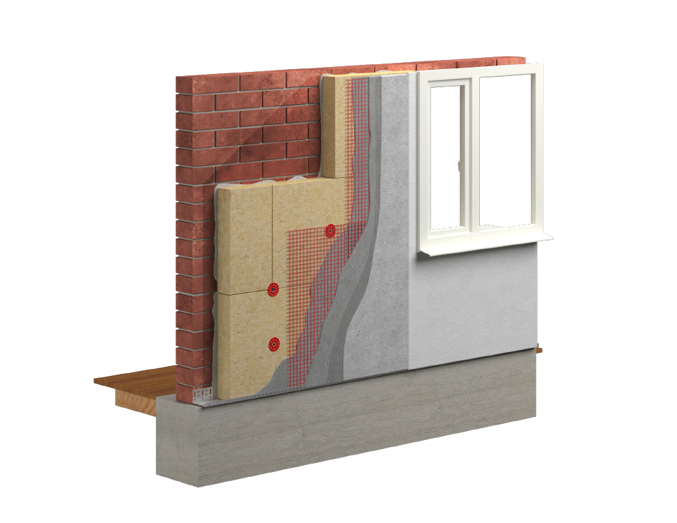 Штукатурный фасад с декоративной штукатуркой