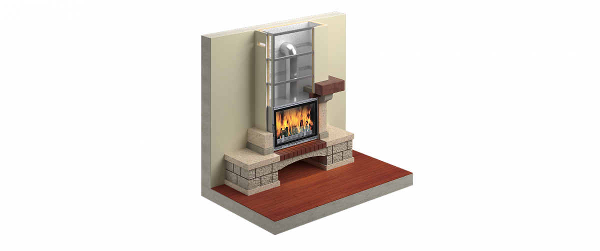 Изоляция камина