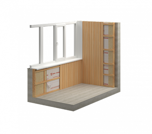 Утепление балкона