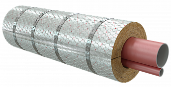 Трубопровод со спутником, утепленный матами c антикоррозийной защитой ПроРокс